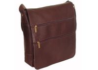 David King & Co. Laptop Messenger Bag with 2 Zip Pockets, Cafe, One Size