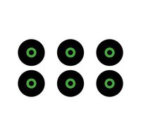 EARFOAMS - Original replacement memory foam tips for ISOLATE MiNi Ear Protectors (3x Pairs) (SMALL)