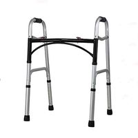 Folding Lightweight Aluminium Walking Frame Walker Two Button Adjustable Height for Storage 396 Lb Weight Capacity Fauay