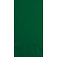 Club Pack of 192 Hunter Green 3-Ply Disposable Party Paper Guest Napkins 8”
