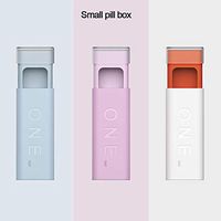 3PCS Pill Cases, 3 Compartments Pill Box Organizer Medicine Travel Pill Case for Pocket or Purse Daily Pill Box (3PCS Pill Cases)