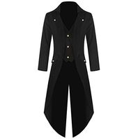 Women's Winter Vintage Gothic Tailcoat Long Sleeve Steampunk Jacket Tuxedo Coat Wedding Uniform Sopzxclim