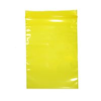 QQ Studio Small Polyethylene Flat Recloseable Ziplock Bags (3" x 4.5" (200 Bags), Yellow)