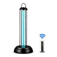 Household UV Disinfection Light, 38W Ozone Sterilizer Lamp Tube with Remote Control, 3-Pattern Sterilizer for Home, Wardrobe, Office, Indoor Cleaning