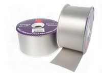 #40 Silver Flora Satin Ribbon 2.75" X 100 Yards(1 Roll)