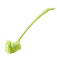 LAAT Toilet Brush Two-Sided Long Handled Brushes Bathroom Toilet Scrub Brush Tool Cleaning Brush Portable