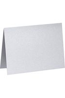 A6 Folded Card (4 5/8 x 6 1/4) - Silver Metallic (250Qty) | Perfect for Personal Stationery, Invitation Suite Inserts, Casual Correspondence and much more! | PGCST919-250
