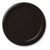Creative Converting Touch of Color 24 Count Paper Banquet Plates, Black Velvet