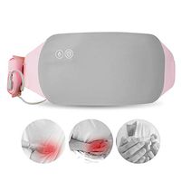 Funwill Electric Warming Belt, USB Electric Heating Pad Belt Waist Lumbar Brace Support Belt Electric Warming Palace Treasure for Warm Stomach Waist and Pain Relief Vibration Massage