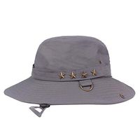 Meidexian888 Mountaineering Hat,Fisherman Hat Casual Outdoor Sunshade Hat sun Protection Cap (Gray)