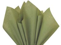 Buy All Store *16 Colors!!* Tissue Paper for Gift Wrapping 15"x20" Solid Sheets Your Choice! (50 Ct) (Olive Green)