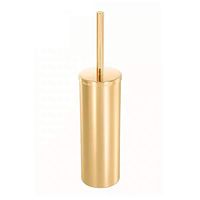 Ruddock Polished Gold Standing Toilet Brushed Holder Stainless Steel Bathroom Modern (Gold Polished)