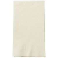 Party Dimensions 75753 Solid Ivory Guest Towel - 576 Per Case