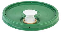 Hudson Exchange Lid with Spout and Gasket for 3.5, 5, 6, and 7 gal Buckets, HDPE, Green, 3 Pack