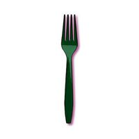 Creative Converting 010474C Emerald Green Cutlery (Prem) Forks (12pks Case)