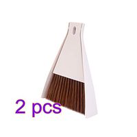 Vosarea 2Pcs Mini Desktop Broom And Dustpan Set Computer Keyboard Desktop Car