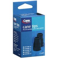 Cane Tips Carex Black Rubber 5/8