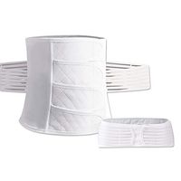 ALEXTREME Belly Wraps, Postnatal Support Belly Band High Waist Shaping Belly Band Women 2-in-1 Belt Set Body Shaper Postnatal Shapewear Breathable Post Pregnancy Recovery Belly Bands (2XL, White)