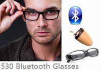 EDIMAEG 530 Bluetooth Glasses For mini wireless spy earpiece as A Full Hands free Talking Kit Really Glasses even can change lens (Full sets with earpiece)