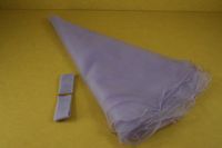(Set of 3) - 28" Sheer Organza Ruffled Edge Circle Gift or Wine Wrap (Lavender)