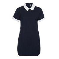 GBSELL Women Girl Summer Short Sleeve Mini Dress Evening Party Casual (M, Navy)