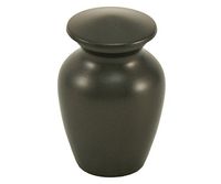 OneWorld Memorials Classic Bronze Keepsake Urns - Extra Small - Holds Up to 3 Cubic Inches of Ashes - Slate Grey Cremation Urn for Ashes - Engraving Sold Separately