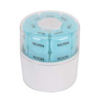 Pill Box, Portable Weekly 7 Day Large Compartments for Medication Supplements Organiser