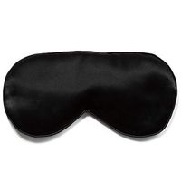 Fishers Finery 25mm 100% Silk Therapeutic Sleep Mask; Perfect for Travel (Black)