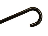 Wood Cane With Tourist Handle - Black Stain