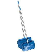Remco 62503 Lobby Dustpan with Broom, Polypropylene/Polyester/Aluminum, 7" X 14" Bin, 37" Handle, Blue