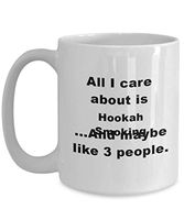 Funny Hookah Smoking Coffee Mug - Awesome Gift For Hookah Smoking Hobbyist/Passionate, Funny Shisha Smoker Cup, Ceramic