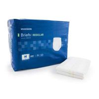 MCK27743101 - Adult Incontinent Brief McKesson Regular Tab Closure Medium Disposable Moderate Absorbency