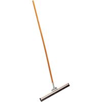 Super Duty Industrial Heavy Duty Janitorial Floor 30" Squeegee Straight with Long Wood Handle Scratch Resistant Glass Cleaner for Window, Car, Home Multipurpose Easy Grip Commercial Mop Metal Frame