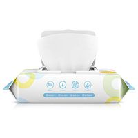 Mounchain 80pcs/Pack Soft Baby Wipes Non-Woven Fiber Wet Tissue Toddlers Body Cleaning Daily Care