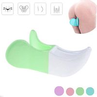 PVC Exerciser Hip Trainer Clip, Buttocks Training Body Inner Thigh Pelvic Floor Muscle Firming Bladder Controller Correction Beautiful Buttocks Useful (Green)