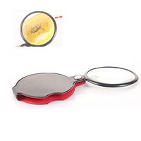 HD Folding Magnifying Glass, 5 Times Old Reading Newspaper, Handheld Portable Mini Magnifying Glass