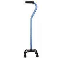 Carex Health Brands Quad Cane, Blue Satin