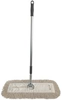 Dust Mop Kit 18" : (1) 18" White Industrial Closed-Loop Dust Mop, (1) 18" Wire Dust Mop Frame & (1) Dust Mop Handle Clip-On Style