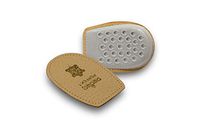 Pedag Perfect Shock Absorbing Heel Pads, Vegetable Tanned Leather and Latex Rubber, Tan, Medium (8L to 7M)