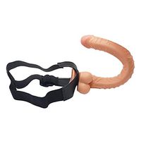 YRJDL 16.53 Inch Huge Size Strapon Harness Strap Ons Funny Toys for Lesbian Pants Strap On Strapless Safety Waterproof with Powerful Suction Cup for Women Couples (Color : Flesh)