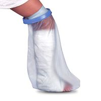 DMI Reusable Waterproof Cast Cover, Wound Barrier & Bandage Protector for Adult Leg, Foot & Ankle Providing Watertight Seal in Showers, Baths & Pools, Size Small Medium