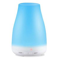 2019 Aromatherapy Essential Oil Diffuser - 7 Color LED Lights, Waterless Auto Shut-Off, Portable Ultrasonic Humidifier, Adjustable Timer Cool Mist, Quiet for Home Office Baby Bedroom (A1 (100ml))