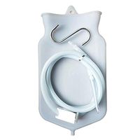 Enema Bag Colon Cleanse Kit - Reusable Colonic Kit with Silicone Hose, 2 Quart, Wide Open Top - Enema Irrigator Shower Douche for Men Women