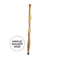 Superior Woodcrafts Amish Hardwood Twisted Walking Cane (Wide Stripe)