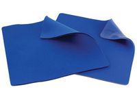 Silipos 15715 Soft Shear Gel Sheeting - [Fabric Two Sides] 12 x 16 in. Silicone Free, Hypoallergenic Cushioning Strip in Blue