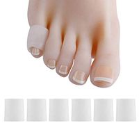 Makeouq 5pairs Thermal Gel Finger Goggles Concealer Corn Hammer Finger Separator Sleeve to Ease Anti-wear Foot pad Care