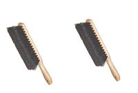 Weiler 71019 Horsehair Counter Duster with Wood Handle, Wood Block, 2-1/2" Head Width, 8" Overall Length, Natural 2-Pack