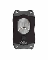 S-Cut Cigar Cutter Easy Cut Back with Leather Pouch in an Attractive Gift Box Warranty Black Gunmetal