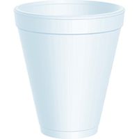 5.7" Foam Cups 25/Bag in White