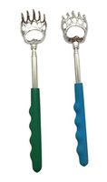 Billmill Telescopic Back Scratcher, Portable Hand Held Metal Bear Claw Telescoping Extendable Back Scalp Self Massager Tool (2-Pack)